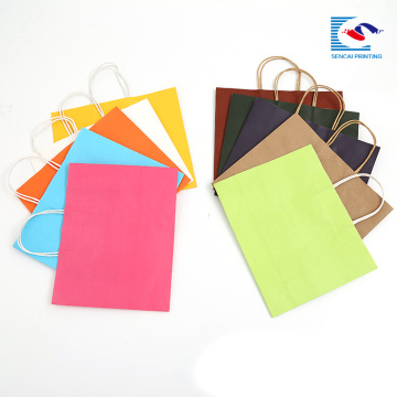 custom craft paper shopping promotional bags for garments